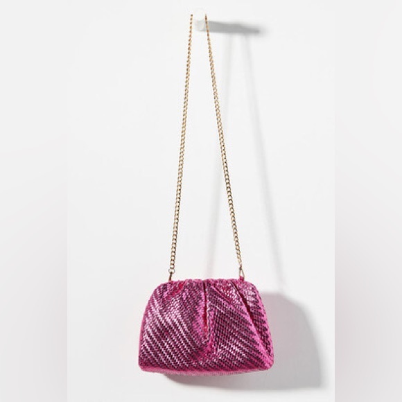 Anthropologie Handbags - NEW By Anthropologie Frankie Clutch Hot Pink